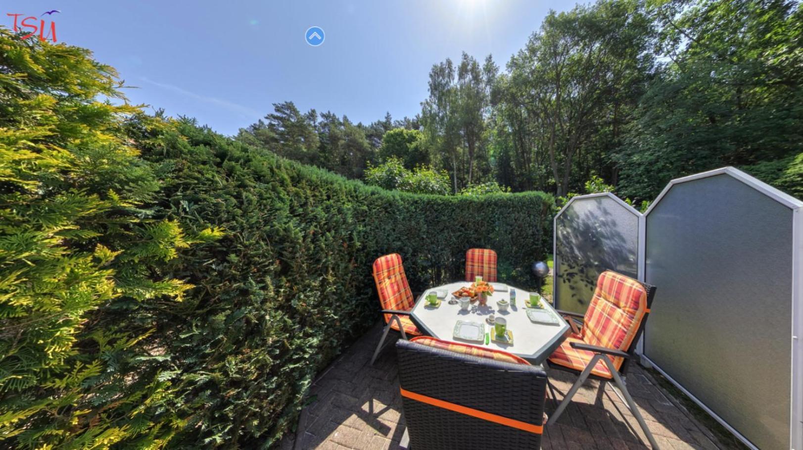ゼーバート・ヘリングスドルフHaus Am Waldアパートメント エクステリア 写真